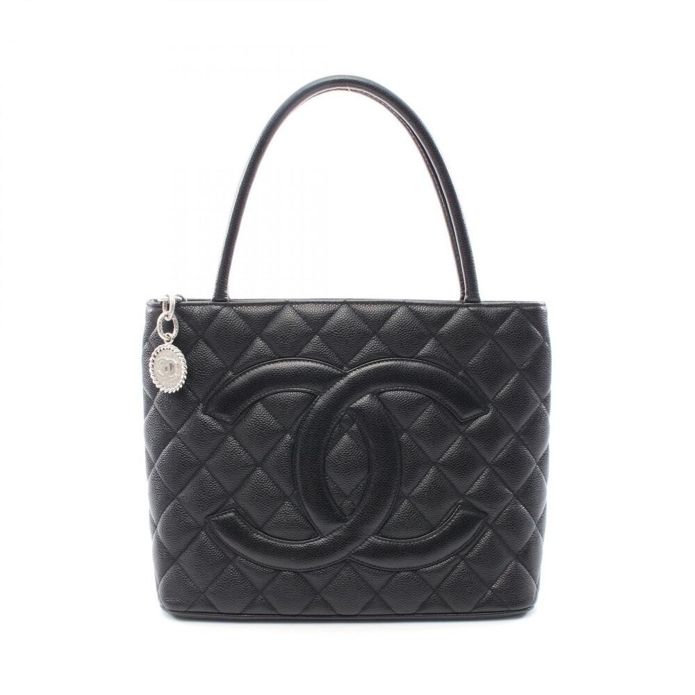 Chanel Reissue Tote Bag Caviar Leather Grained Calfskin Black
